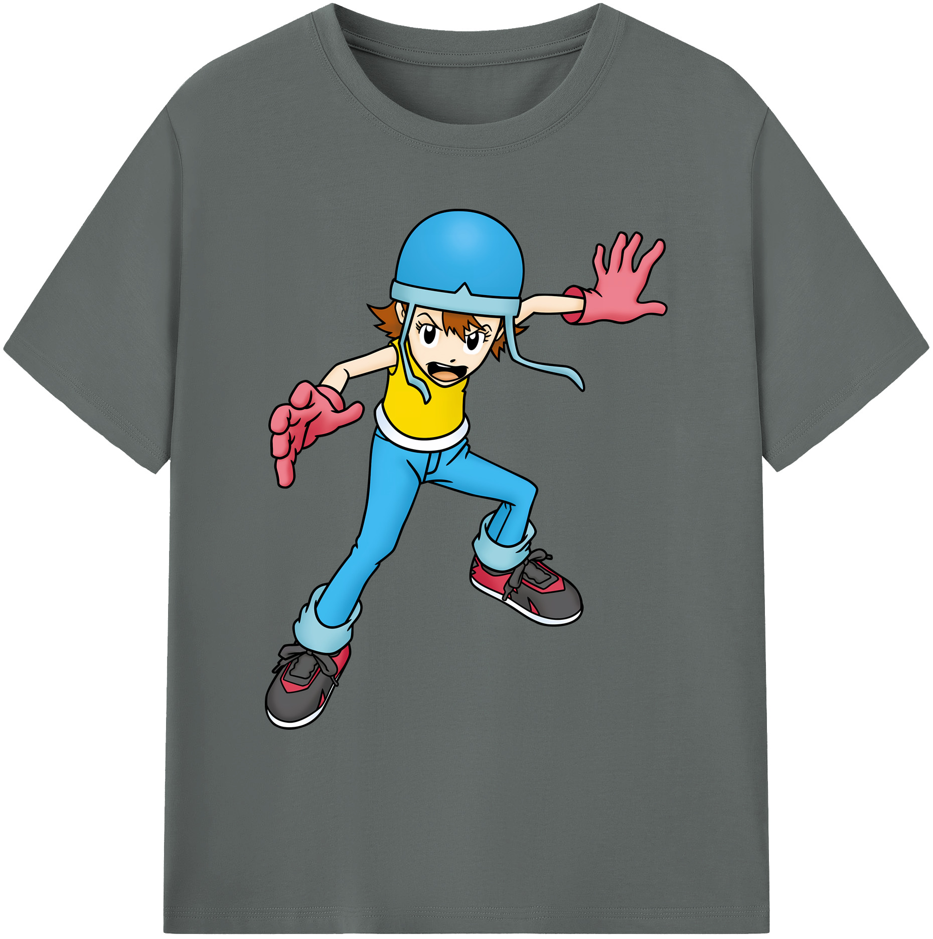 （画像用） Digimon デジタルモンスター/デジモン 綿100％ メンズ半袖Tシャツ｜肌触りやわらか＆通気性